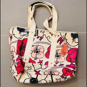 Coach Graffiti/Poppy Petal Floral Purse